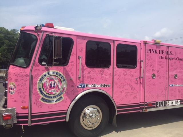 Pink Heals firetruck